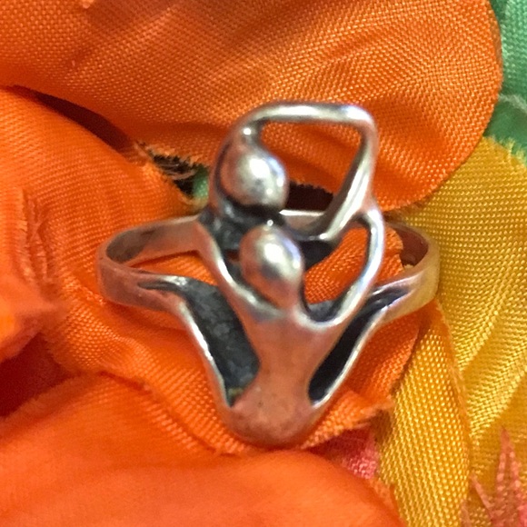 Ballet Dancing 925 Stamped Sterling Silver Ring Sz 10 1/2 - Picture 10 of 16